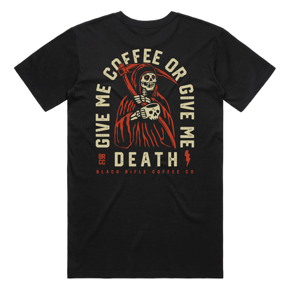 Grim Sipper Give Me Coffee T-Shirt