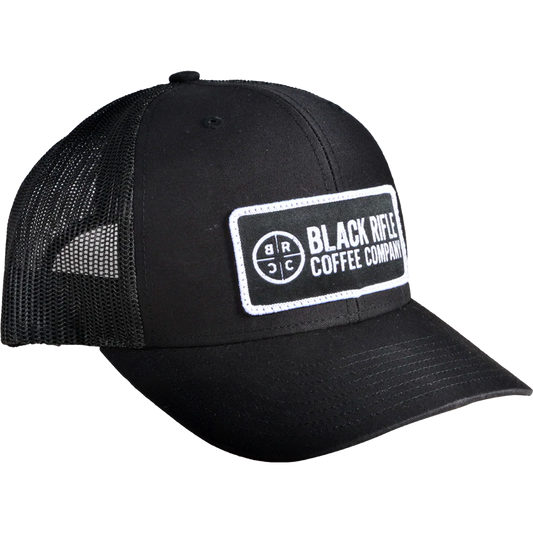 Company Logo Trucker Hat, Black